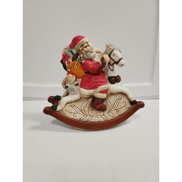 Unique Vintage Other - Musical Santa on a rocking horse